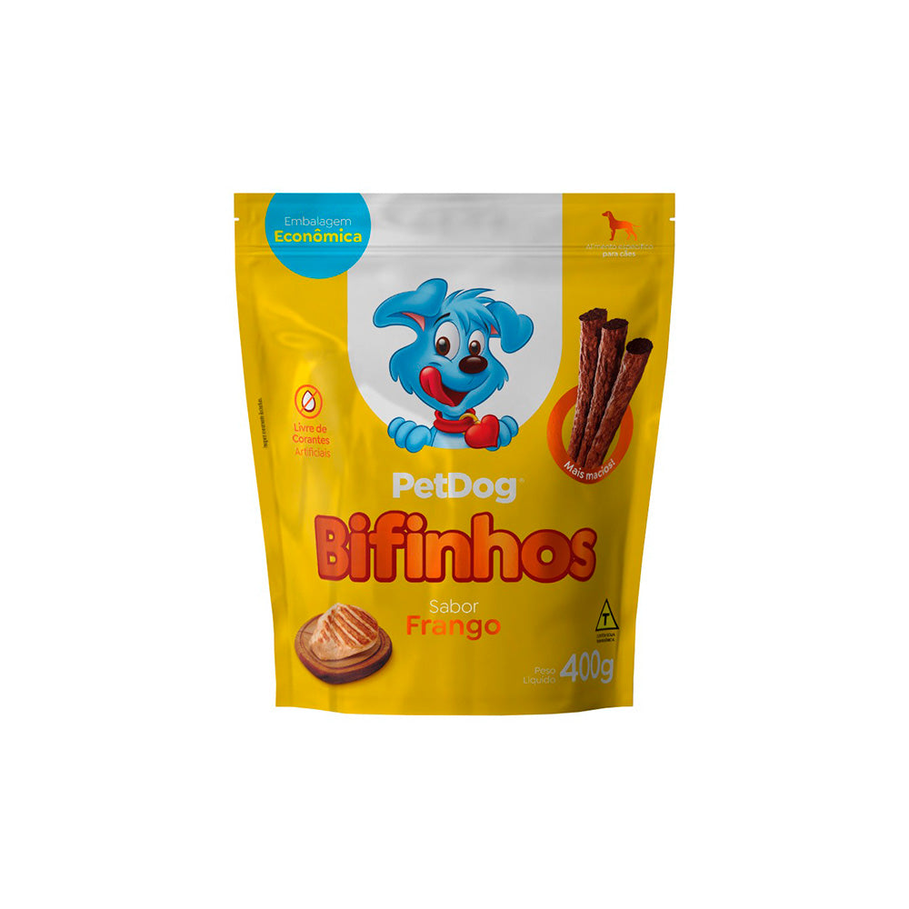 Bifinho Pet Dog 50 g – Sabores Carne / Frango