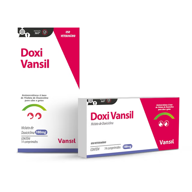 Doxi Vansil – Antibiótico Oral para Cães e Gatos (50 mg / 100 mg / 200 mg)
