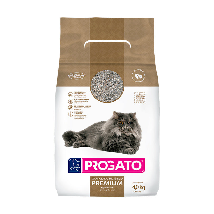 Areia Higiênica Progato Premium 4 kg