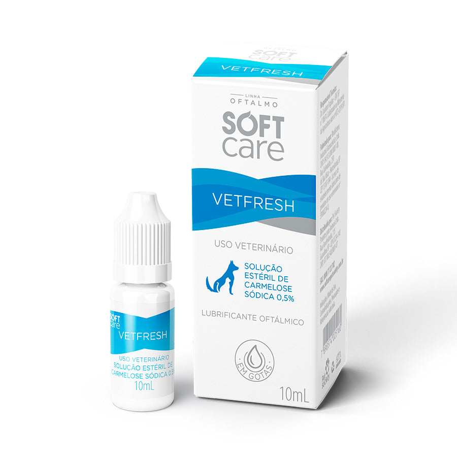 Soft Care Vetfresh 10 mL — Colírio / Lubrificante Oftálmico para Cães e Gatos