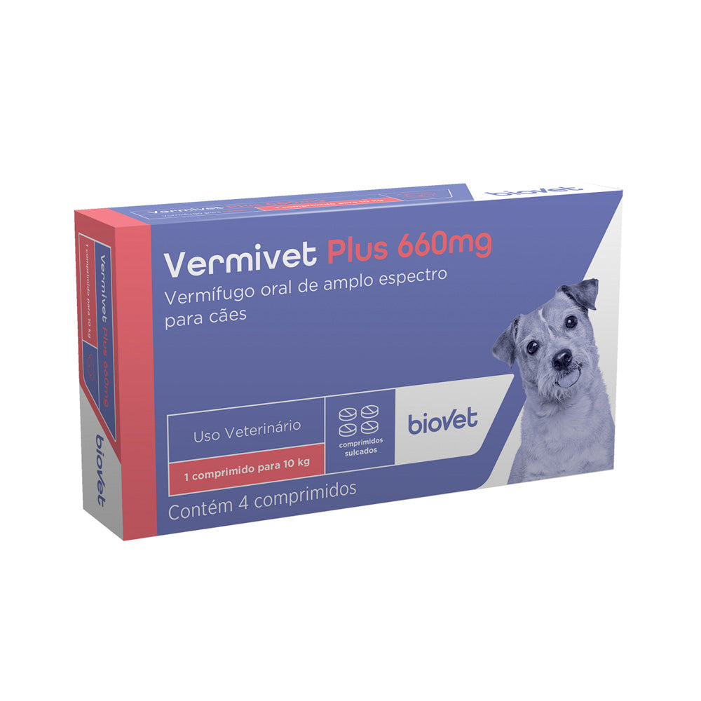 Vermivet Plus 660 mg – 4 Comprimidos