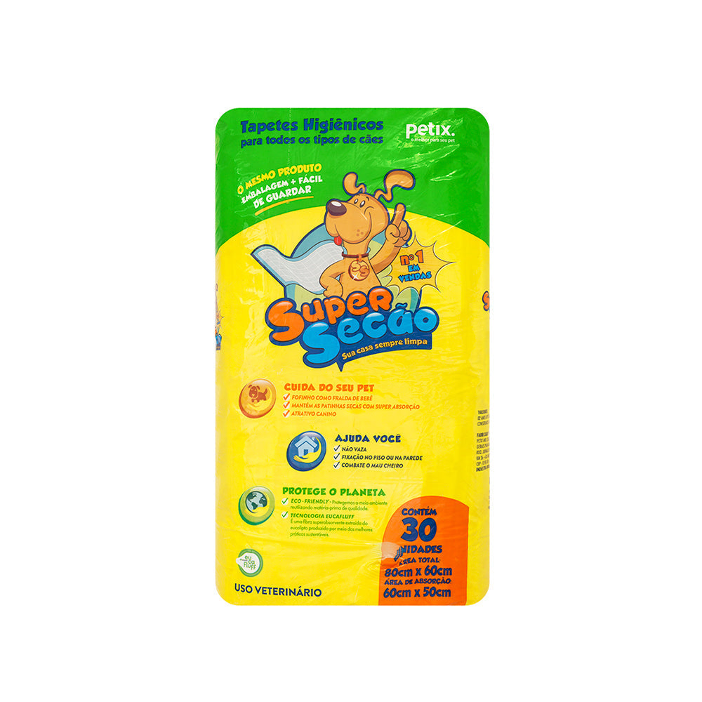 Tapete Higiênico SuperSecão 80 cm x 60 cm