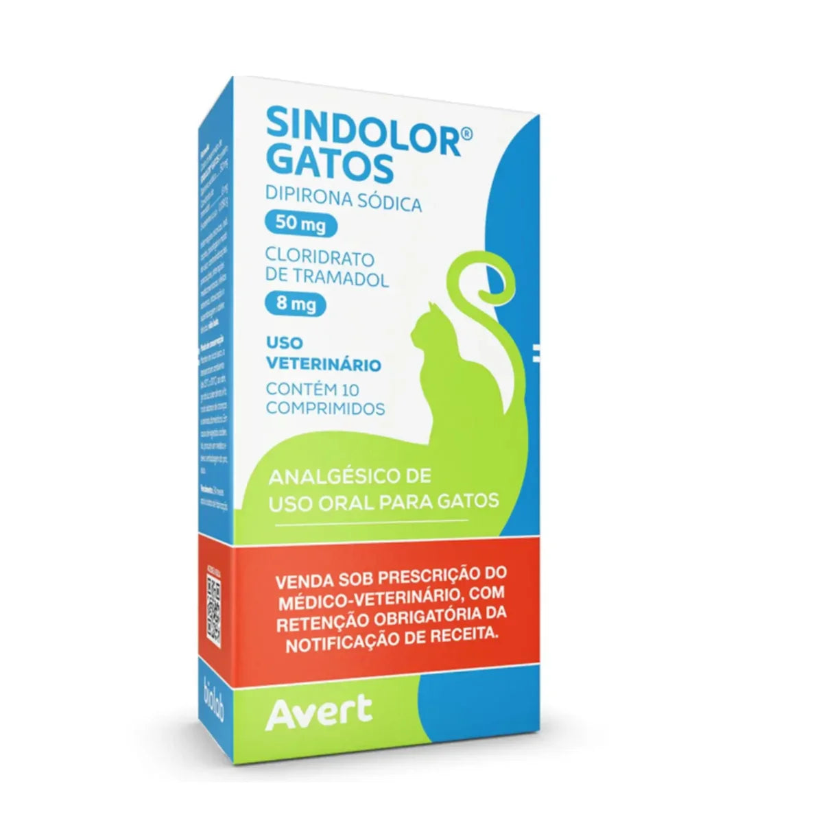 Sindolor® Gatos 50 mg/8 mg – Caixa com 10 Comprimidos