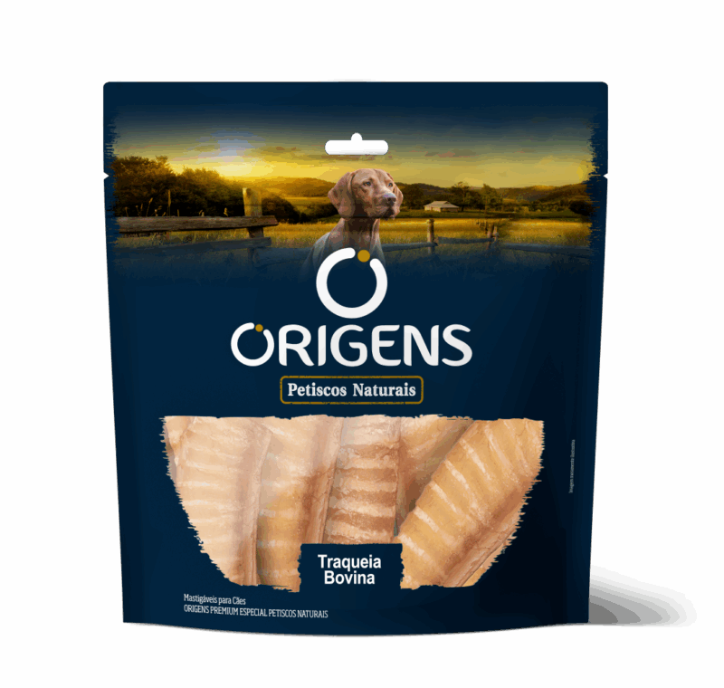Origens PN Traqueia Bovina 35 g – Petisco Natural para Cães
