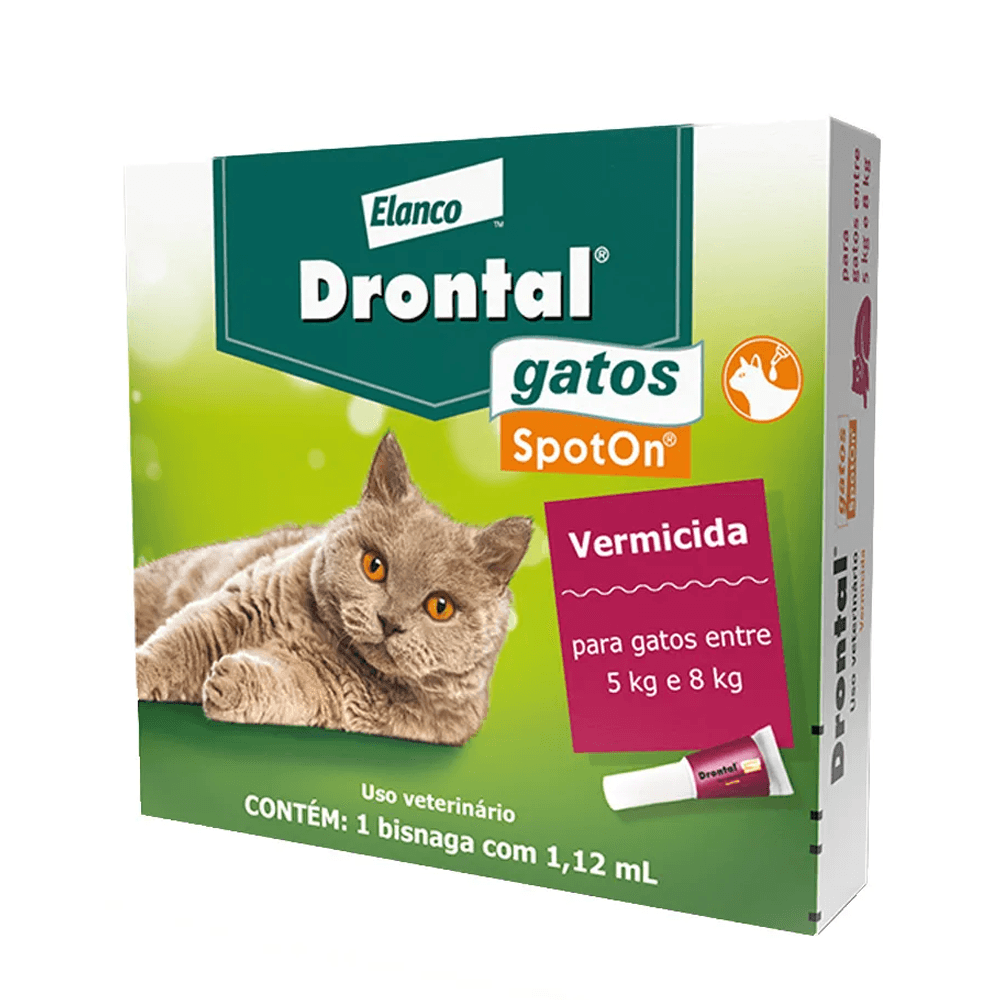 Drontal Gatos SpotOn 1,12 ml (5 – 8 kg) – Pipeta Spot‑On