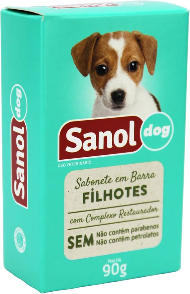 Sabonete Sanol Dog Filhotes 90 g – Cães e Gatos