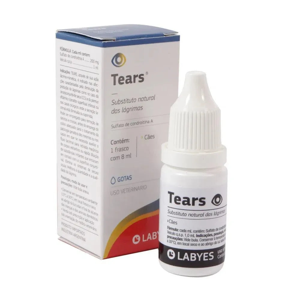 Tears 8 mL – Colírio Lubrificante / Umectante Ocular para Cães e Gatos