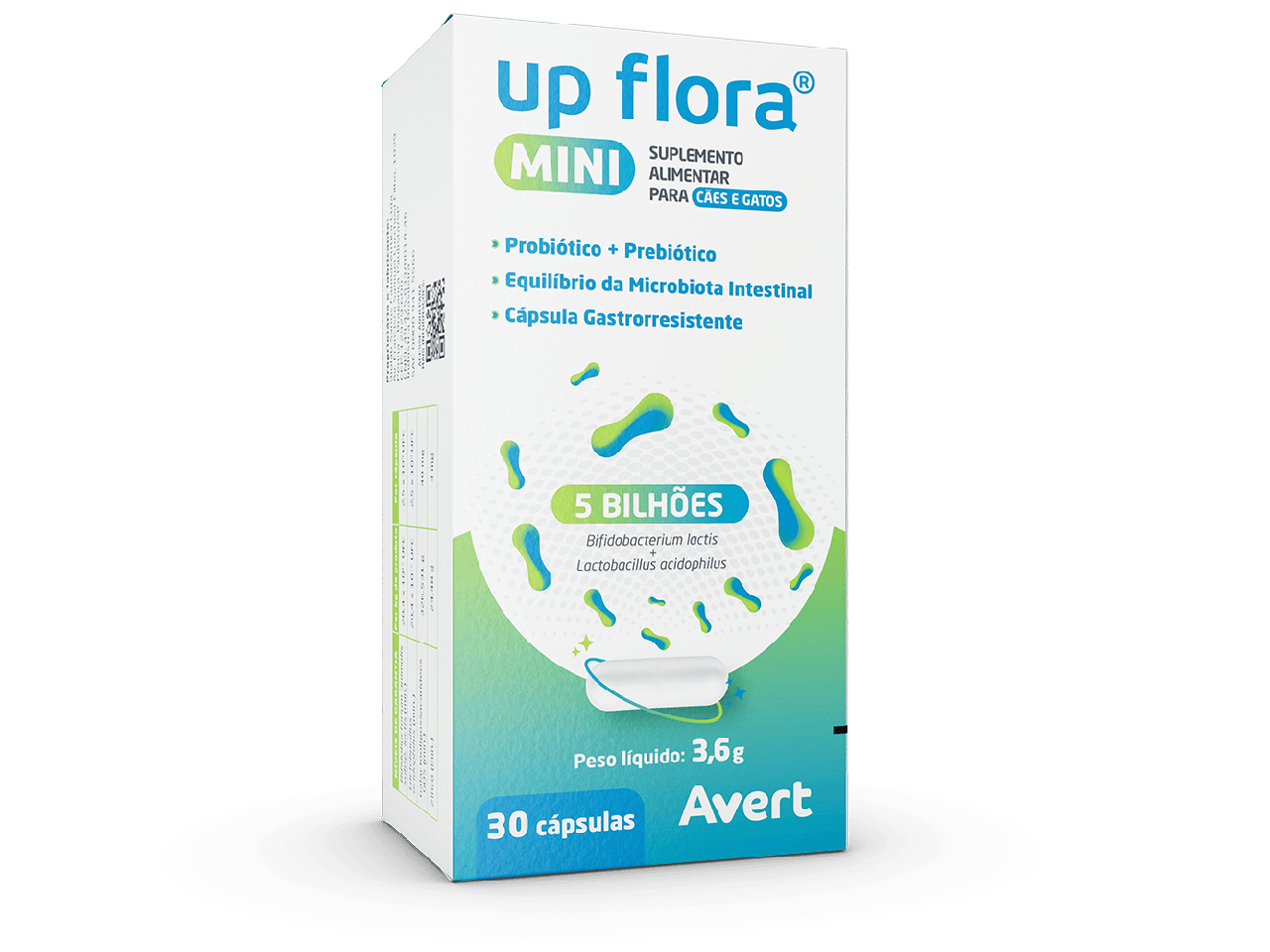 Up Flora Mini Cápsulas para Cães e Gatos