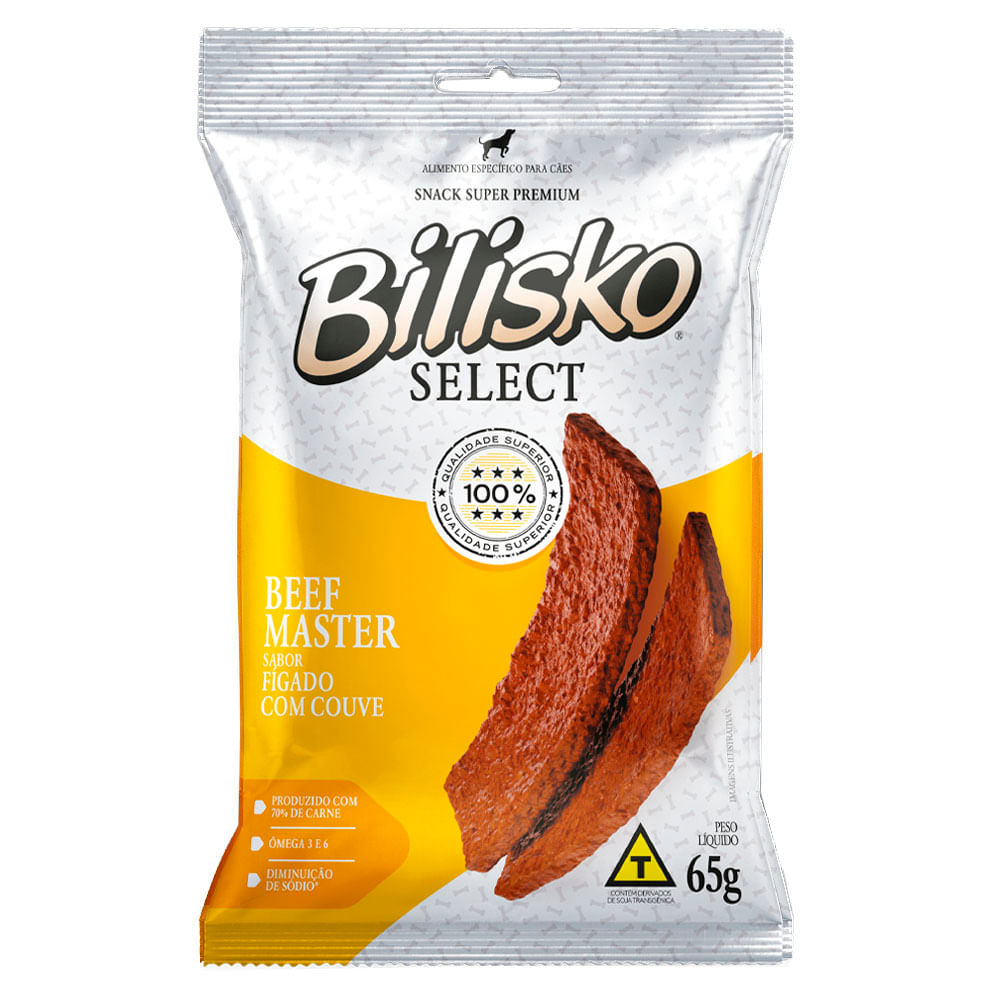Bifinho Bilisko 65 g – Sabores Carne, Frango, Fígado, Maçã & Cenoura