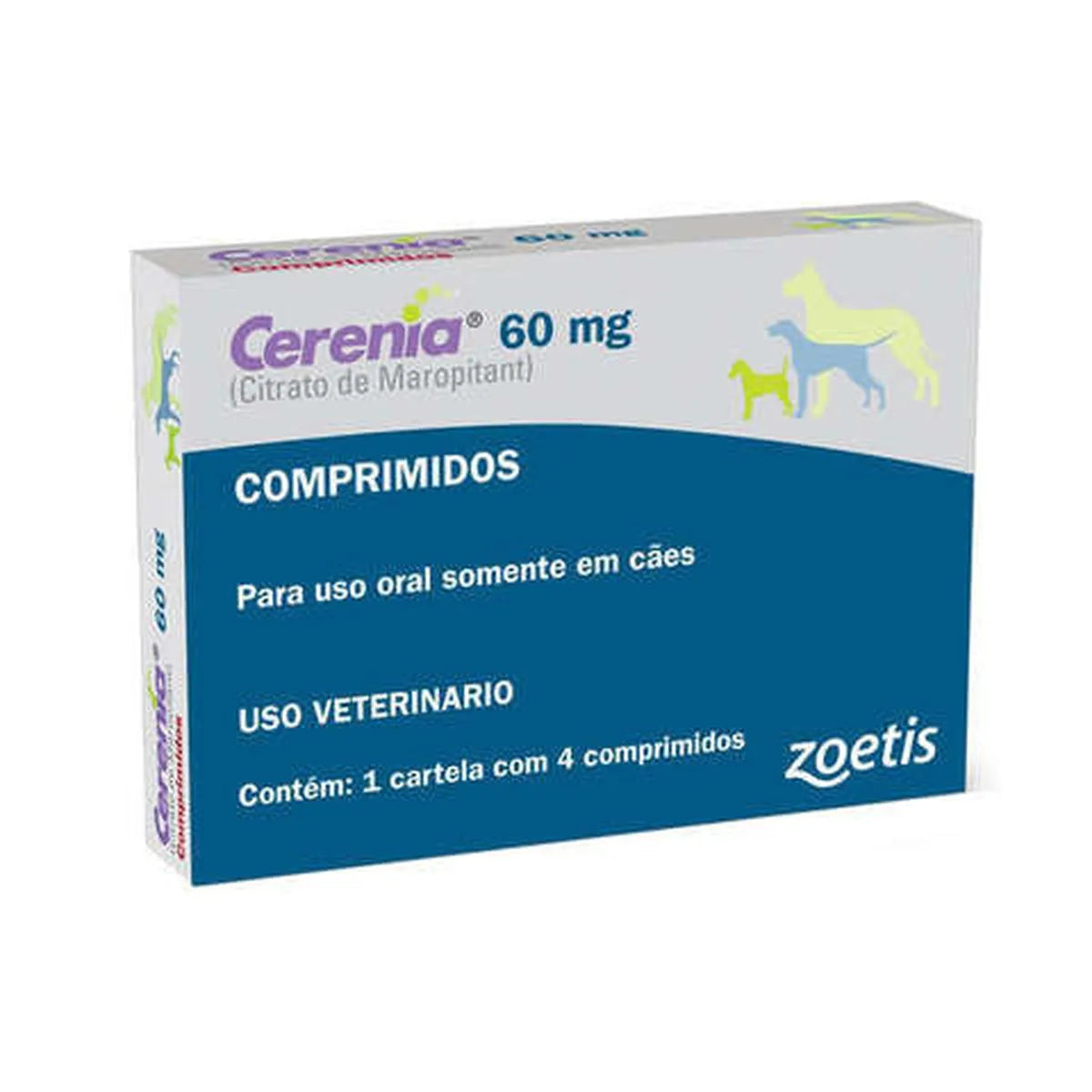 Cerenia 60 mg – Antiemético para Cães – 4 comprimidos