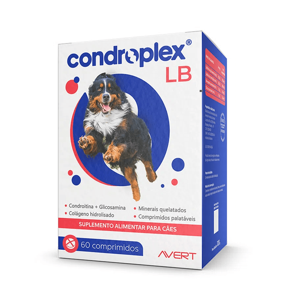 CONDROPLEX® LB 120 g – Suplemento Articular para Cães de Porte Grande/Gigante