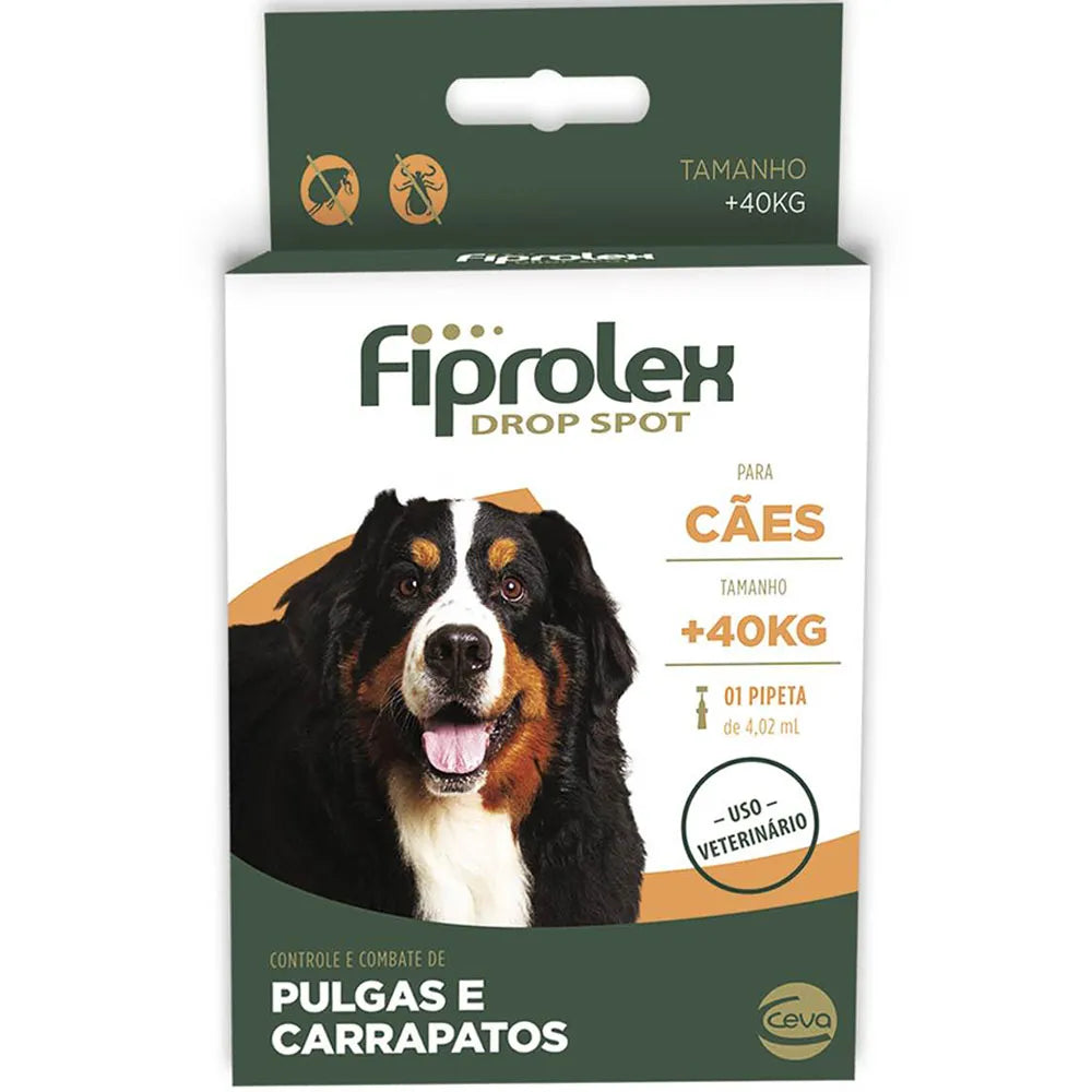 Fiprolex Drop Spot 4,02 mL – Cães acima de 40 kg