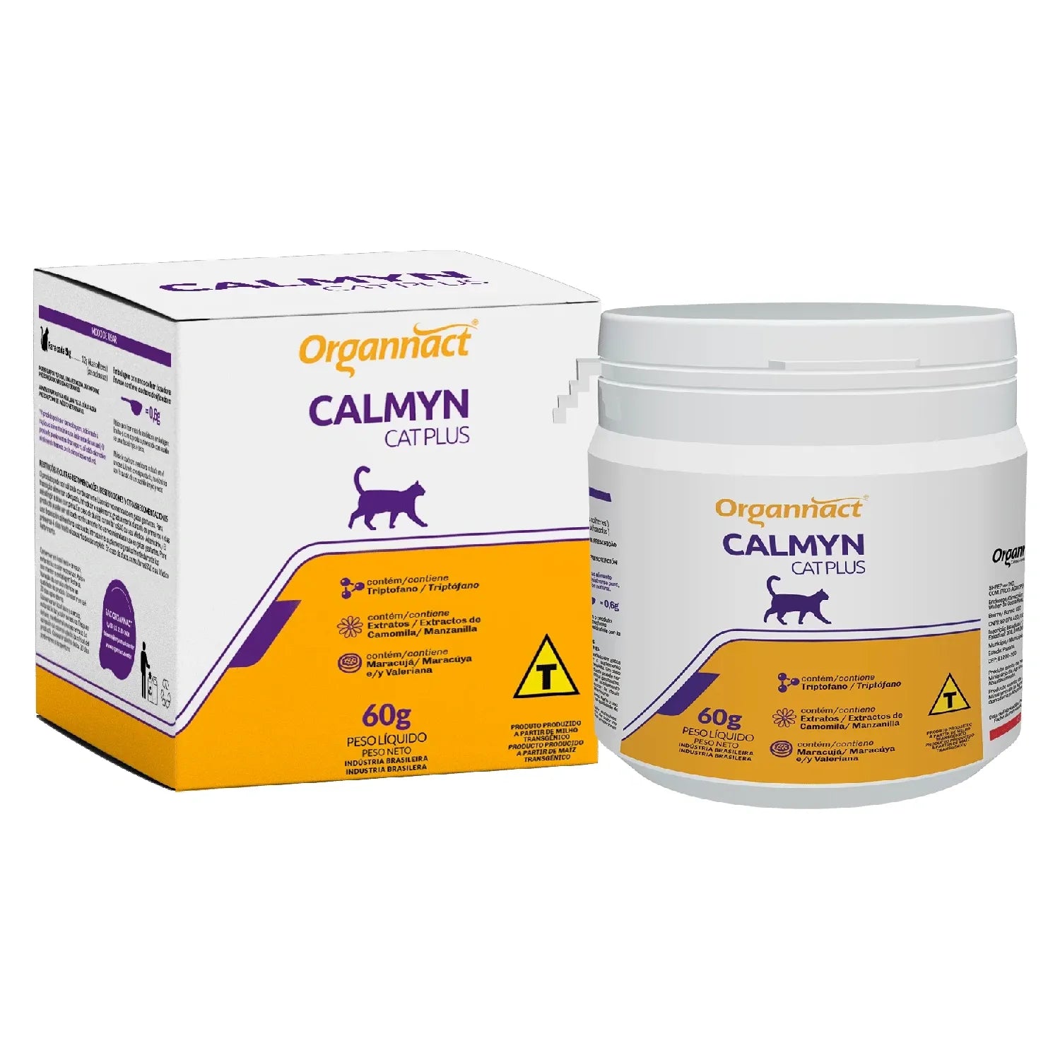 Organnact Calmyn Cat Plus – Suplemento Calmante para Gatos 60 g