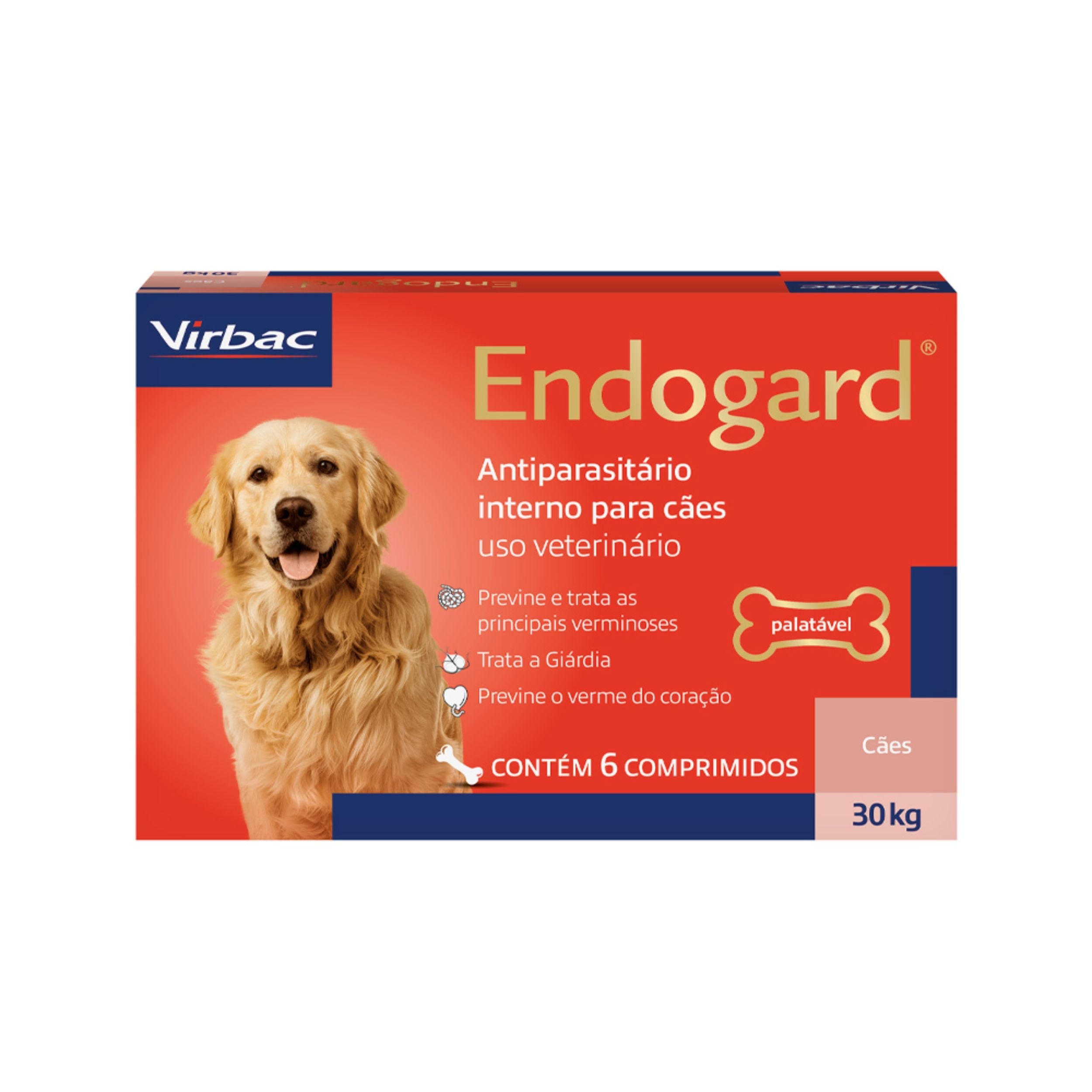 Endogard 30 kg – Vermífugo Interno para Cães até 30 kg