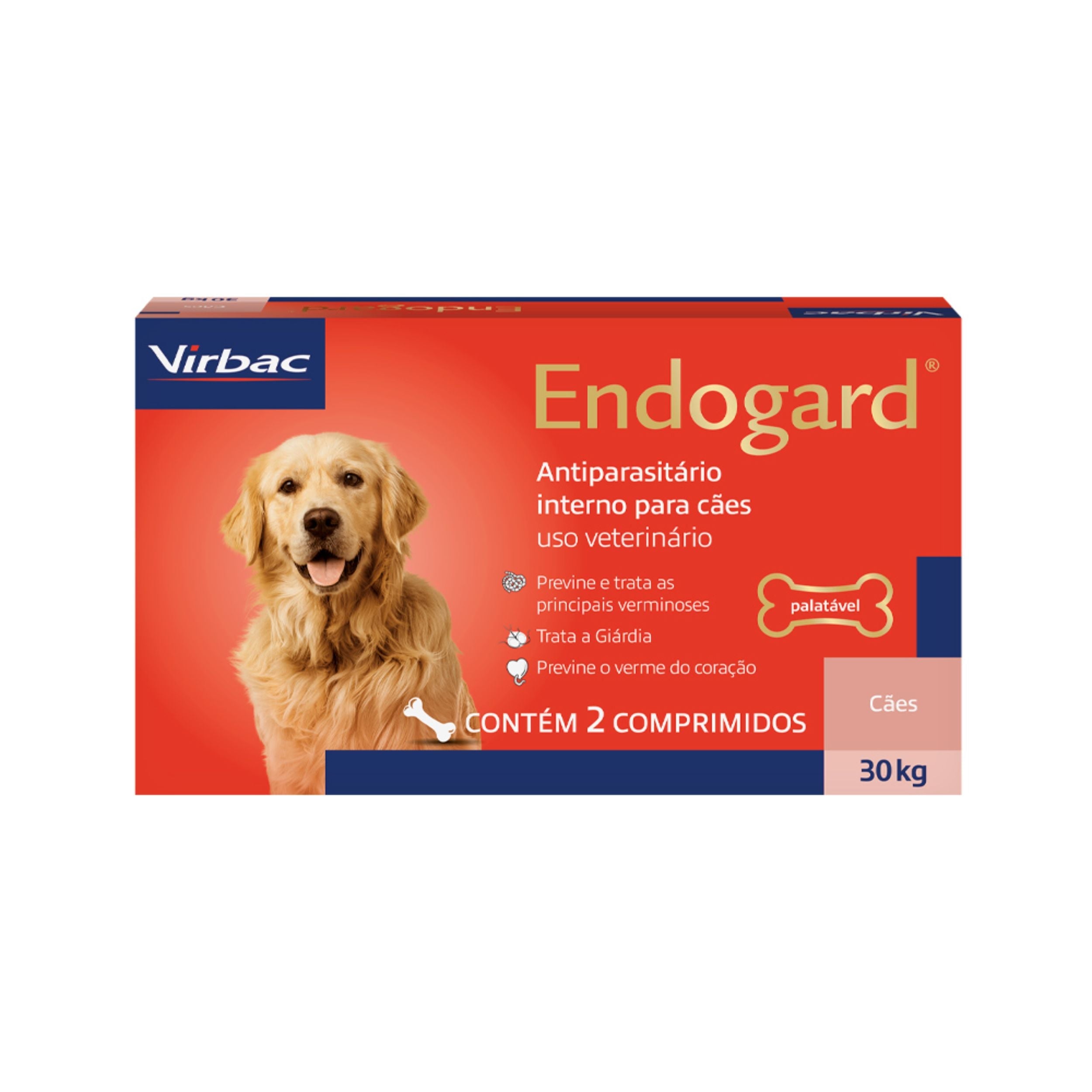 Endogard 30 kg – Vermífugo Interno para Cães até 30 kg