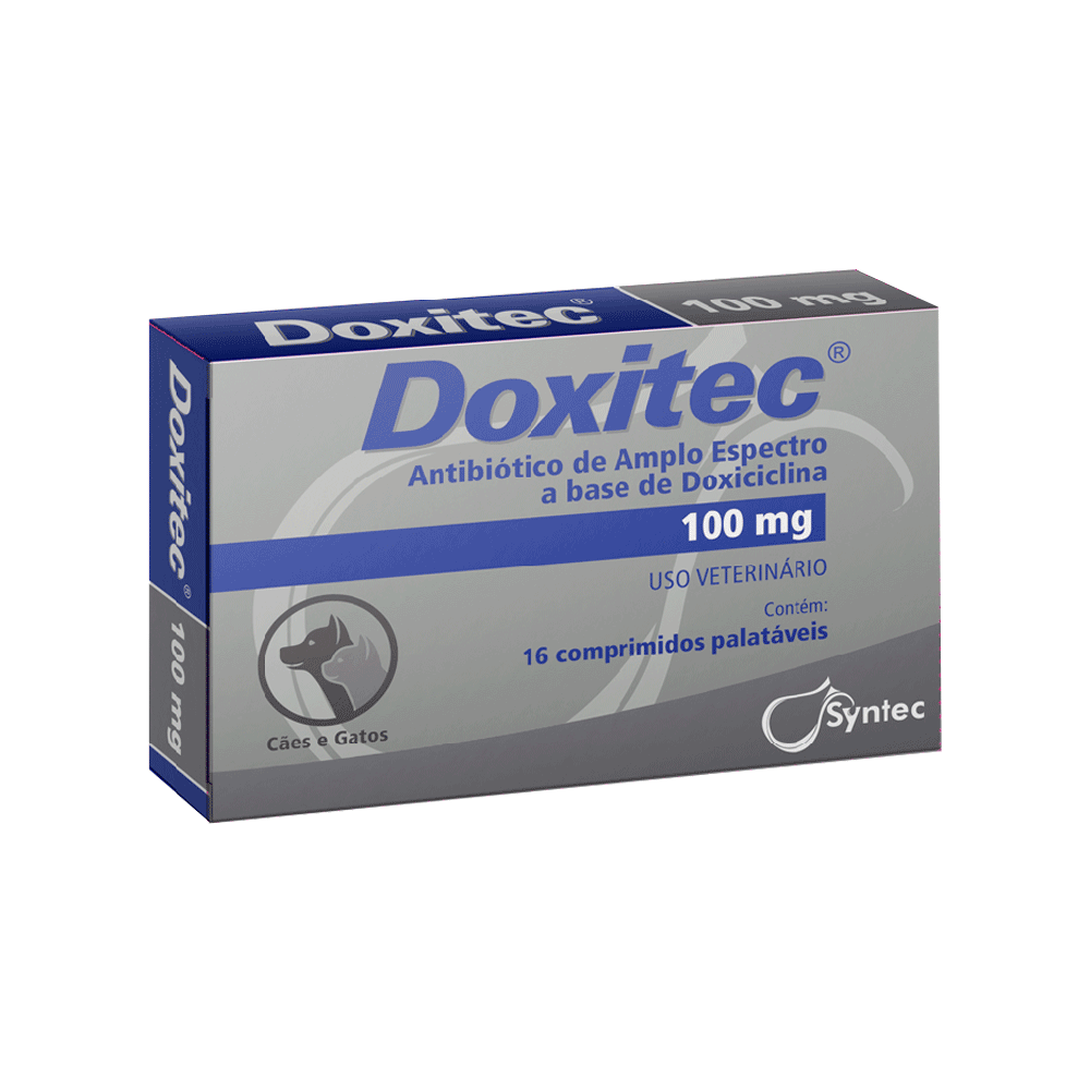 Doxitec – Antibiótico oral para Cães e Gatos (50 mg / 100 mg / 200 mg)