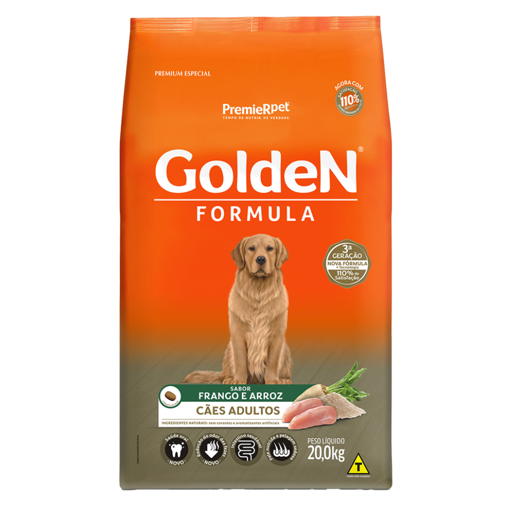 Ração Seca Golden Formula para Cachorros Adultos