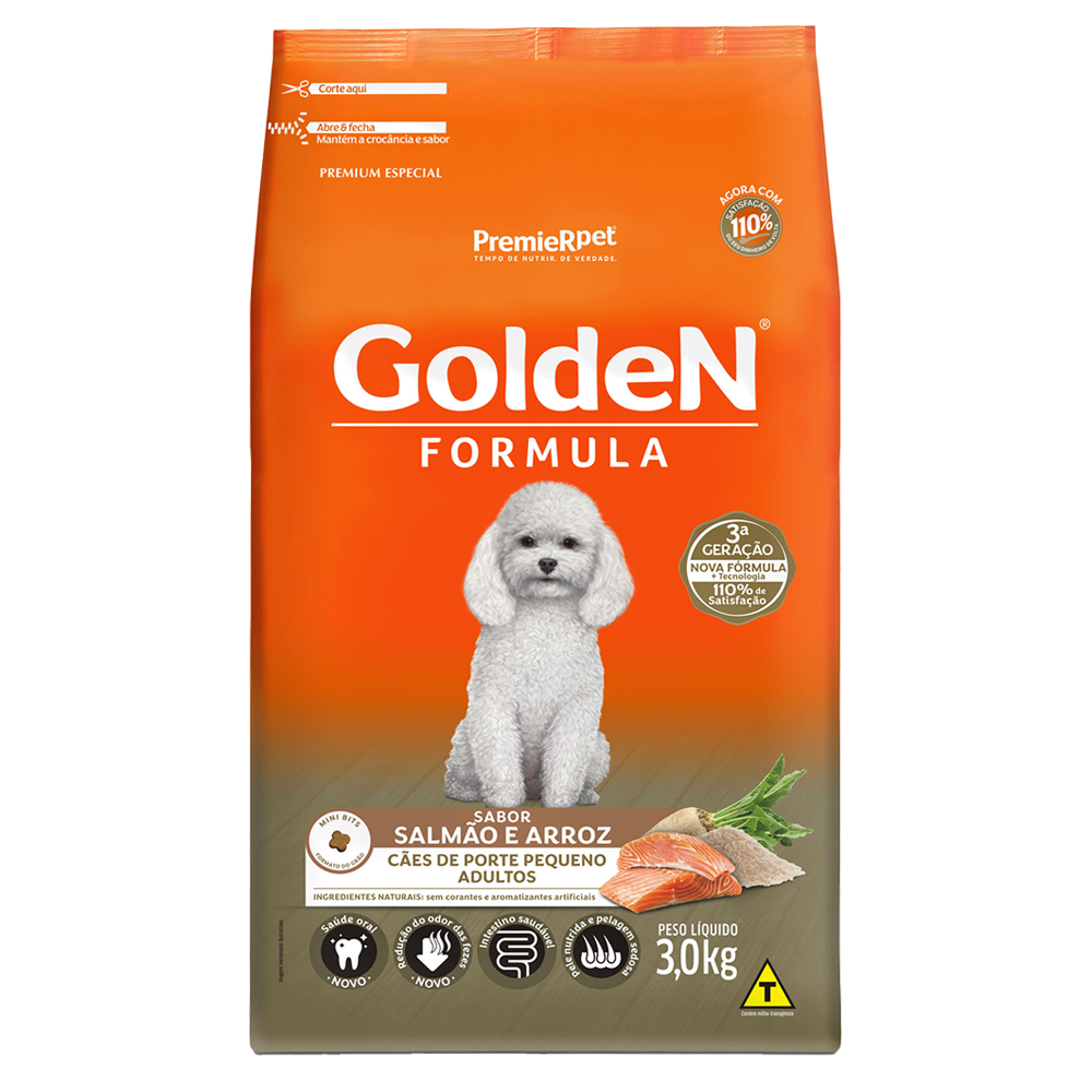 Ração Seca Golden para Cachorros Adultos de Porte Pequeno
