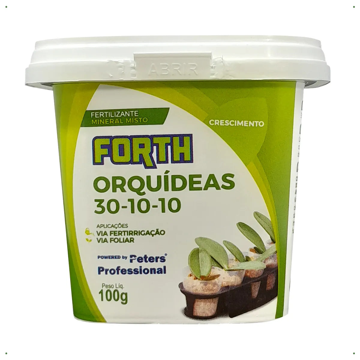 FORTH Orquídea Crescimento 100 g – Fertilizante 30‑10‑10 para Orquídeas