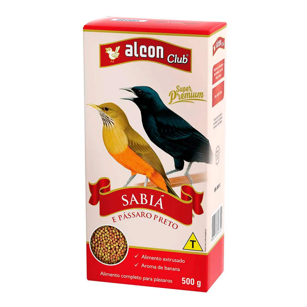 Alcon Club Sabiá e Pássaro Preto 500 g