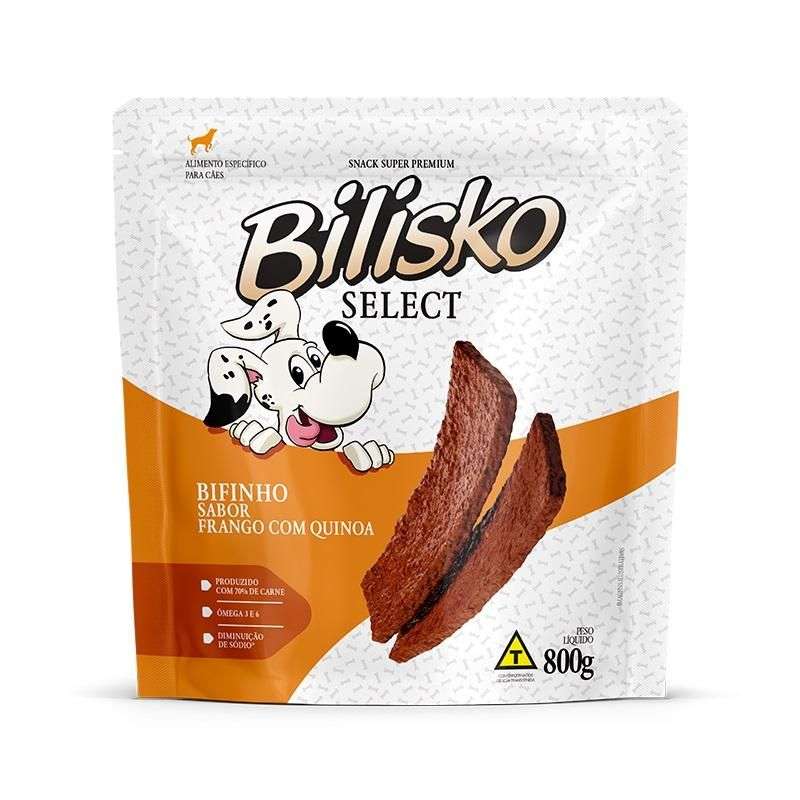 Bifinho Bilisko 800 g – Sabores Carne, Frango, Fígado, Maçã & Cenoura
