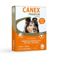 Antiparasitário Interno Canex Premium 900mg para Cães