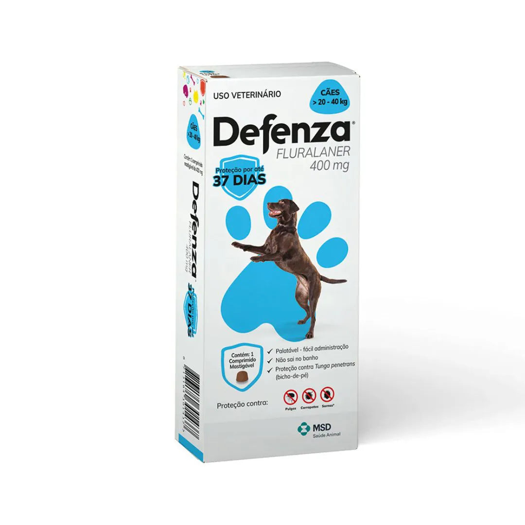 Defenza 400 mg – Comprimido Mastigável para Cães 20–40 kg
