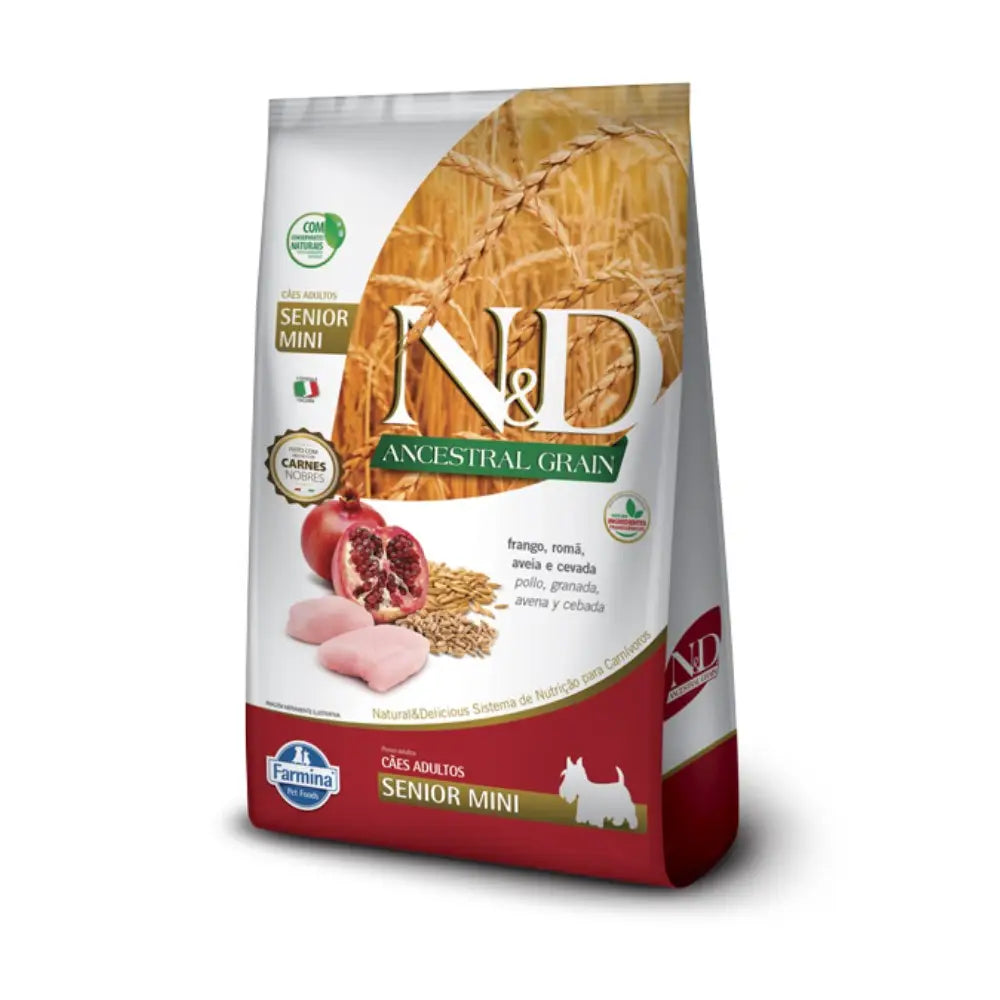 Ração N&D Ancestral Canine Frango Senior Mini