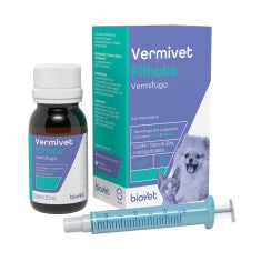 Vermífugo Biovet Vermivet Filhotes Suspensão 20ml para Cachorros