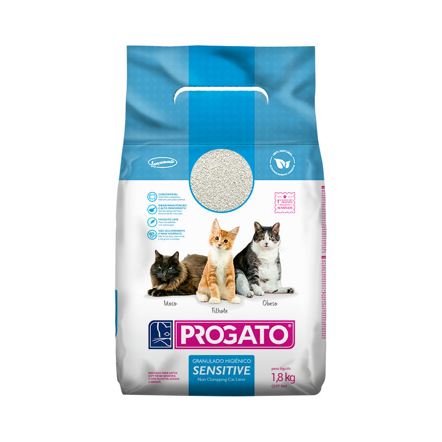 Areia Higiênica Progato Sensitive 1,8 kg