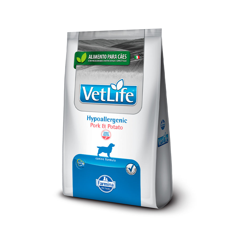 Ração Vet Life Canine Hypoallergenic Pork & Potato