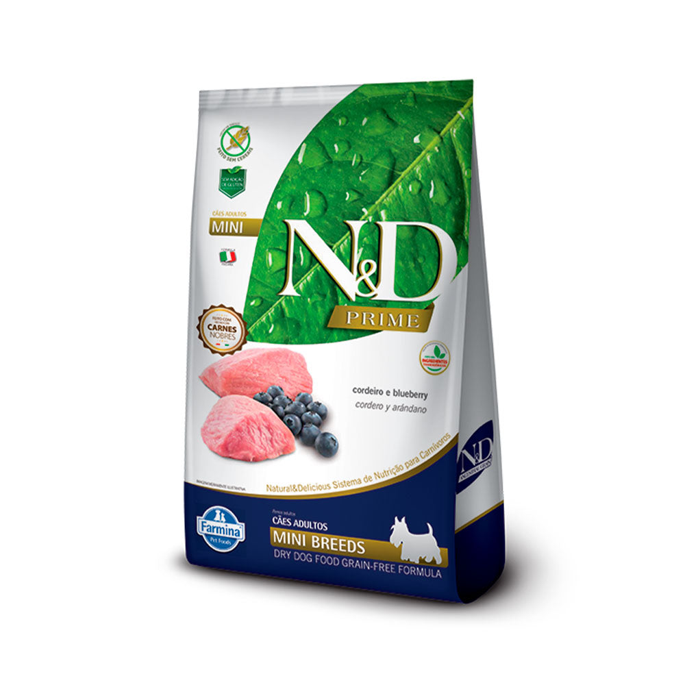 Ração N&D Prime Canine Adult Cordeiro Mini