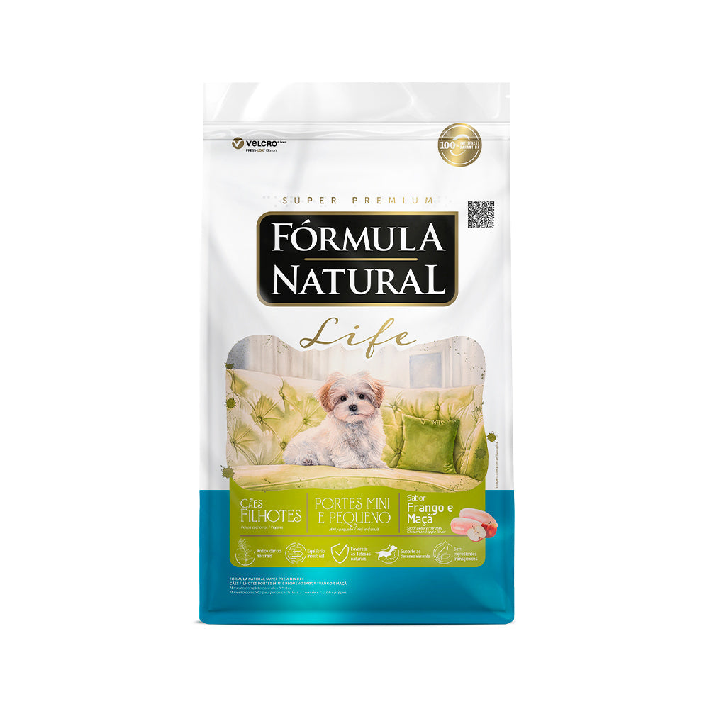 Fórmula Natural Life Cães Filhote Mini e Pequeno Porte