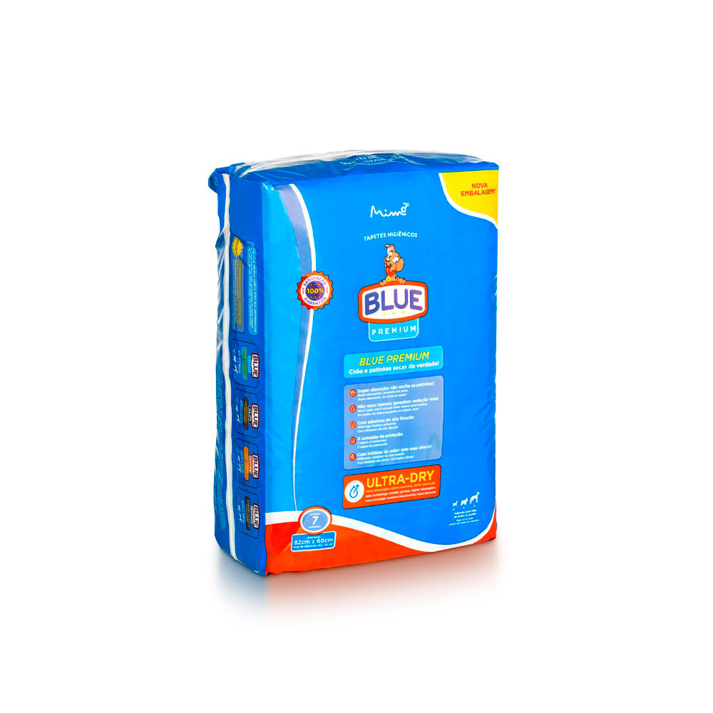 Tapete Higiênico Blue Premium 82 cm x 60 cm