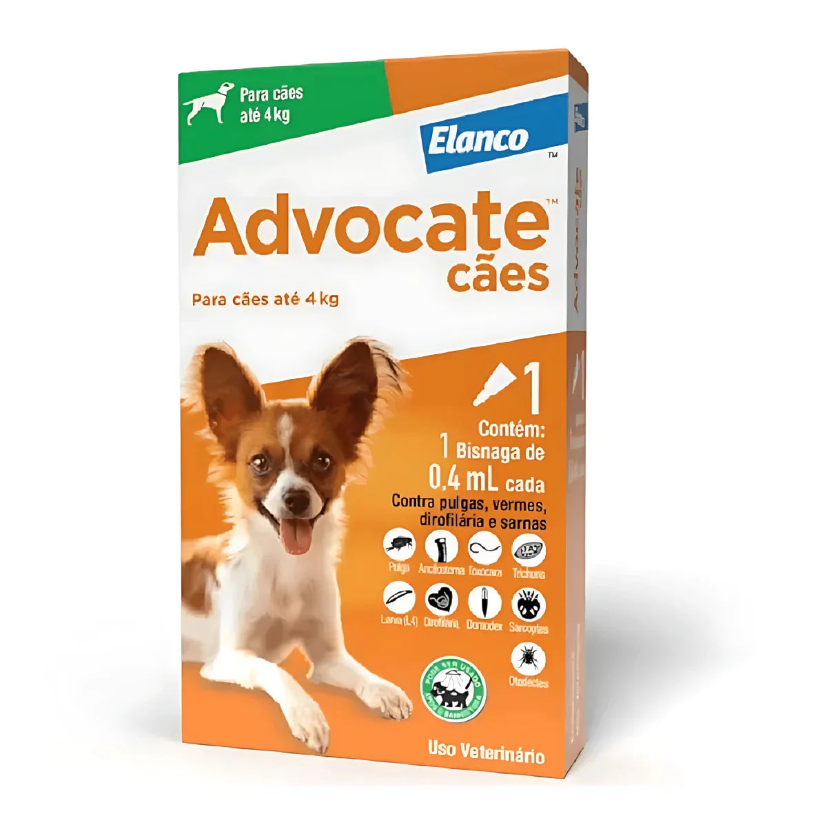 Advocate Cães 0,4 mL (até 4 kg)