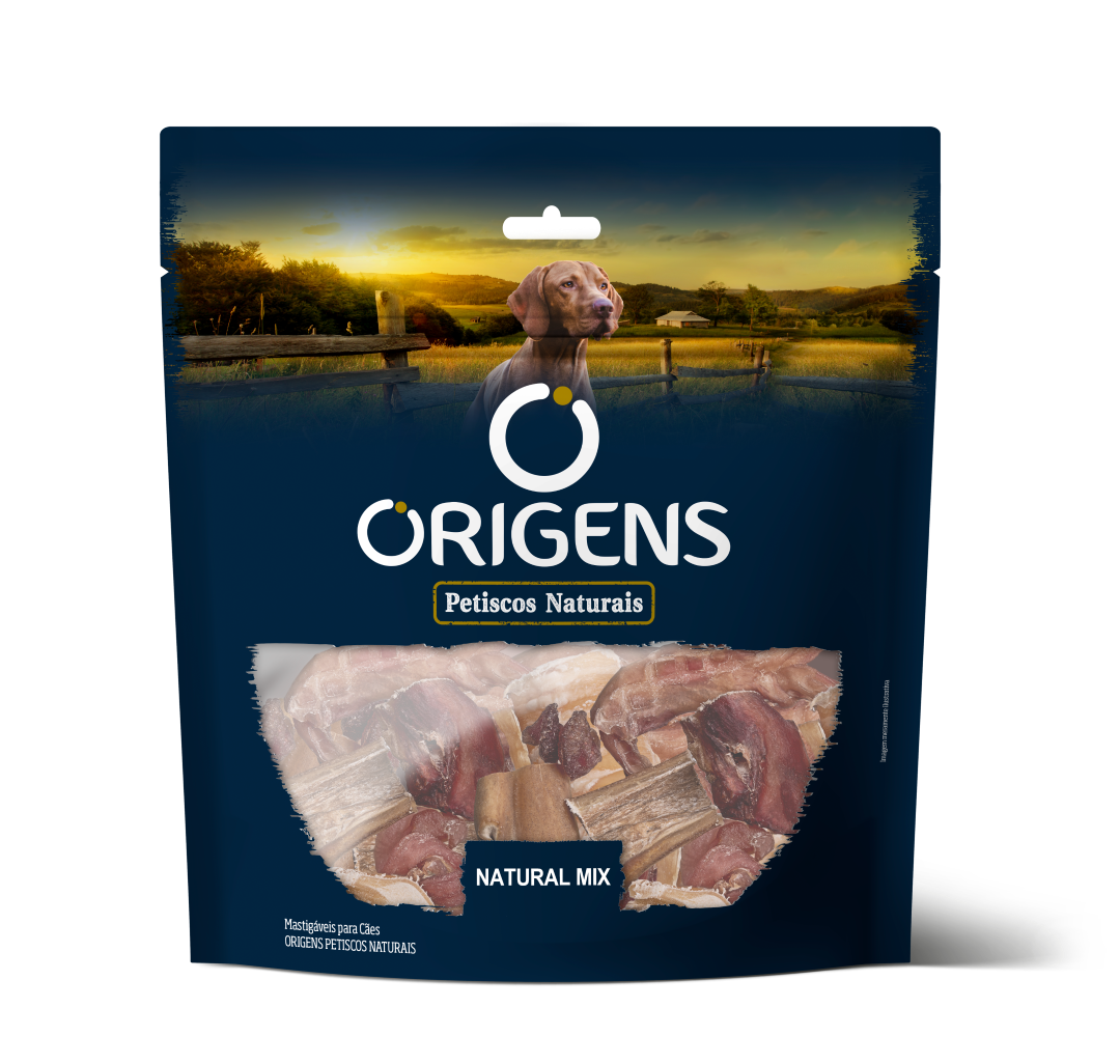 Origens PN Natural Mix 250 g – Petisco Natural para Cães