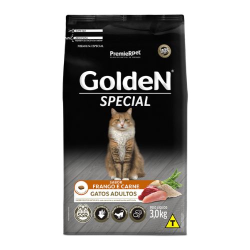 Ração Seca Golden Special para Gatos Adultos