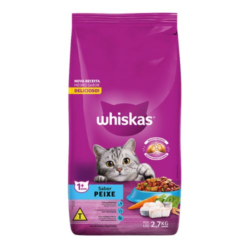 Ração Seca Whiskas Peixe para Gatos Adultos