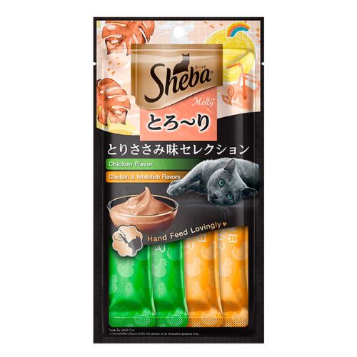 Ração Úmida Sheba Creminho Frango e Peixe para Gatos