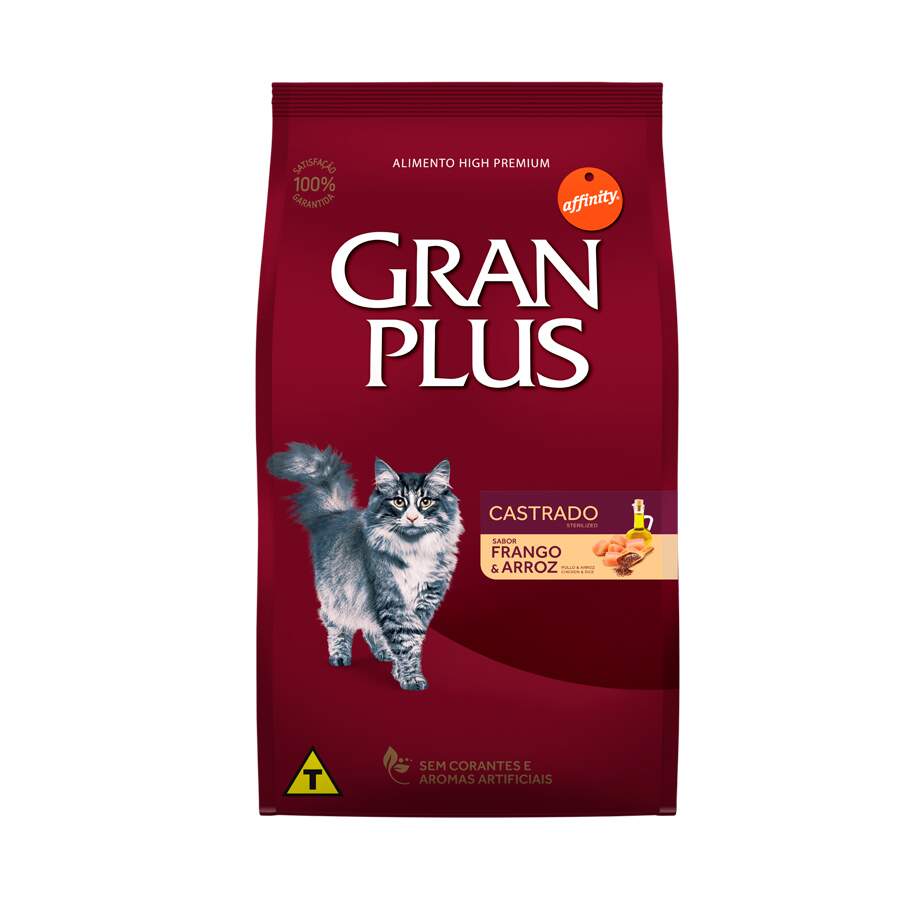 Ração Seca GranPlus Menu Para Gatos Castrados