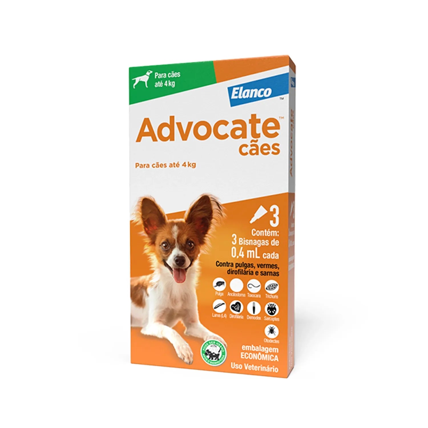Advocate Cães 0,4 mL (até 4 kg)