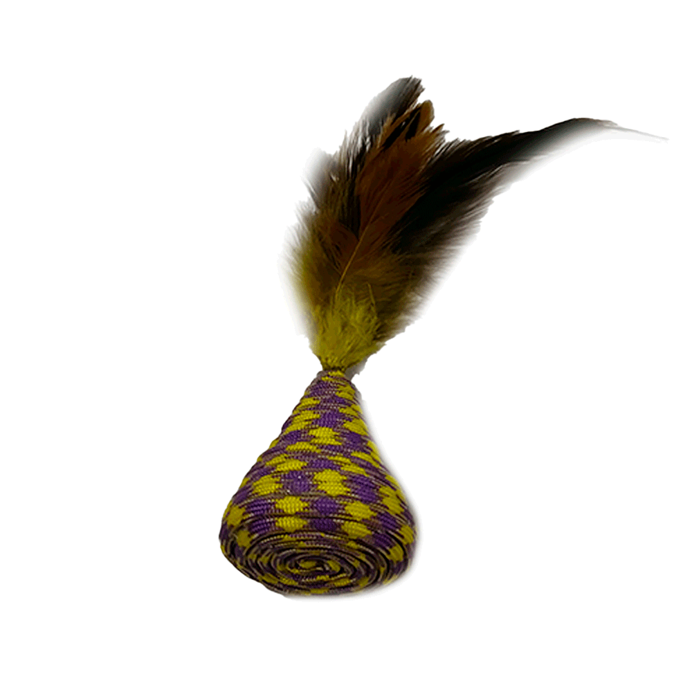 Brinquedo Triangular Luxo com Penas