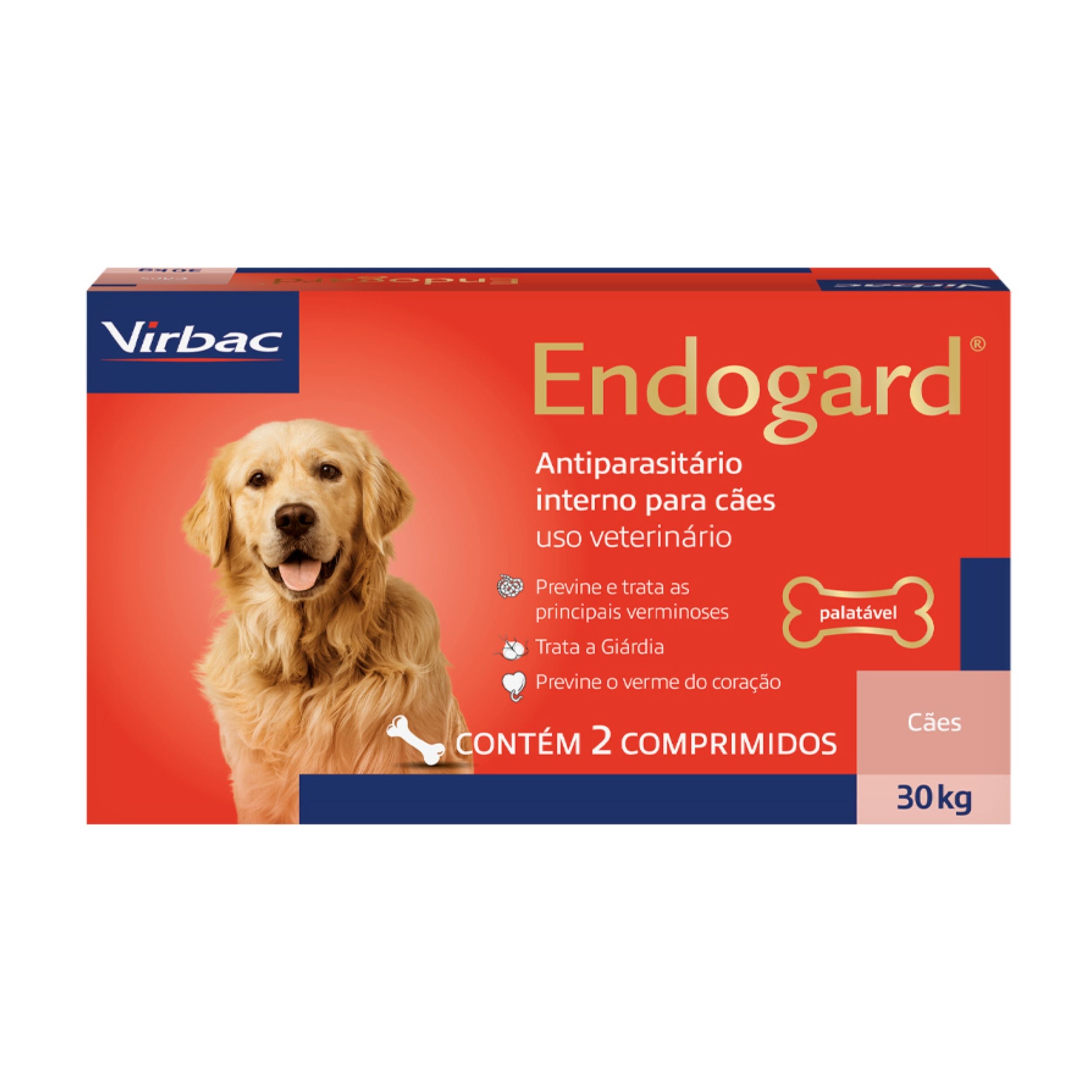Endogard 30 kg – Vermífugo Interno para Cães até 30 kg