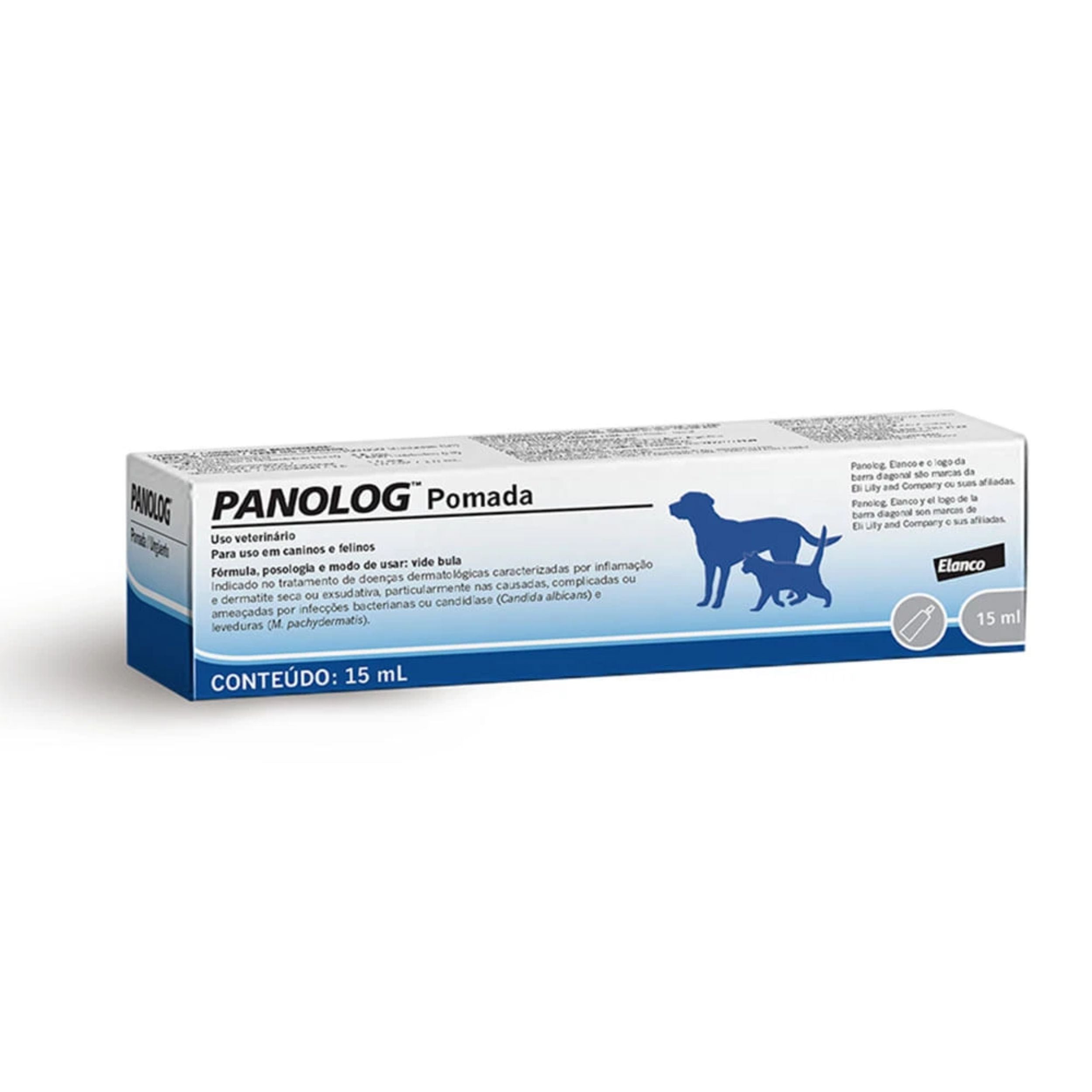 Panolog Pomada Tópica para Cães e Gatos 15ml