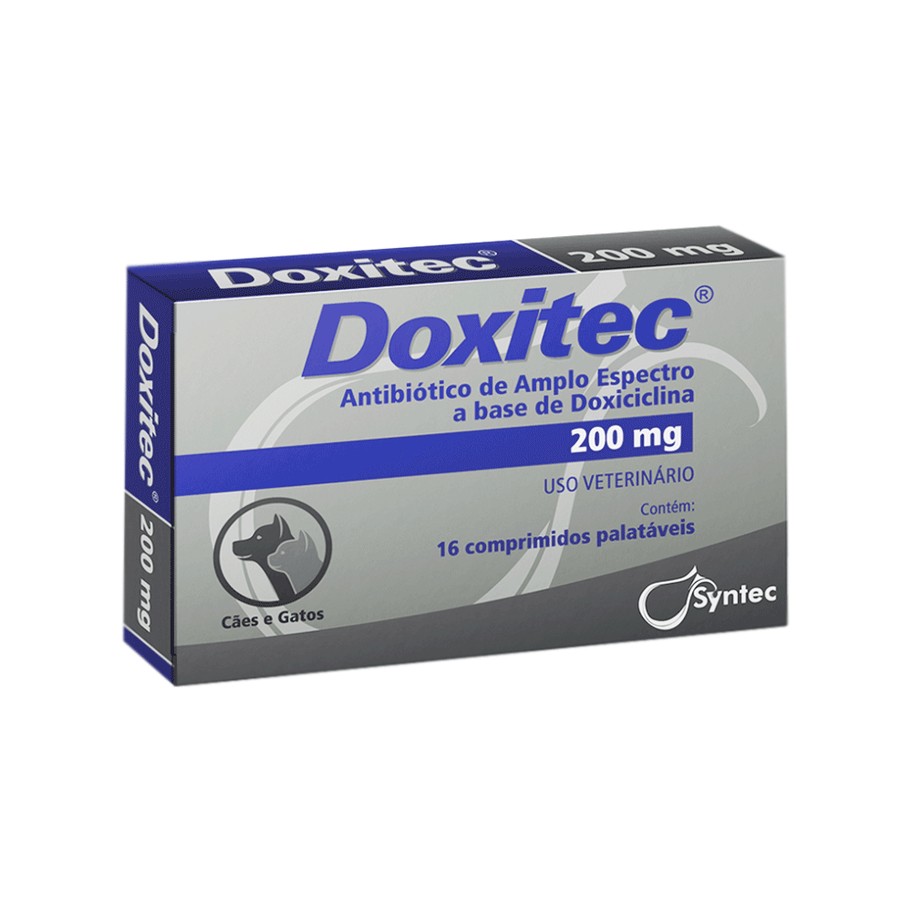 Doxitec – Antibiótico oral para Cães e Gatos (50 mg / 100 mg / 200 mg)