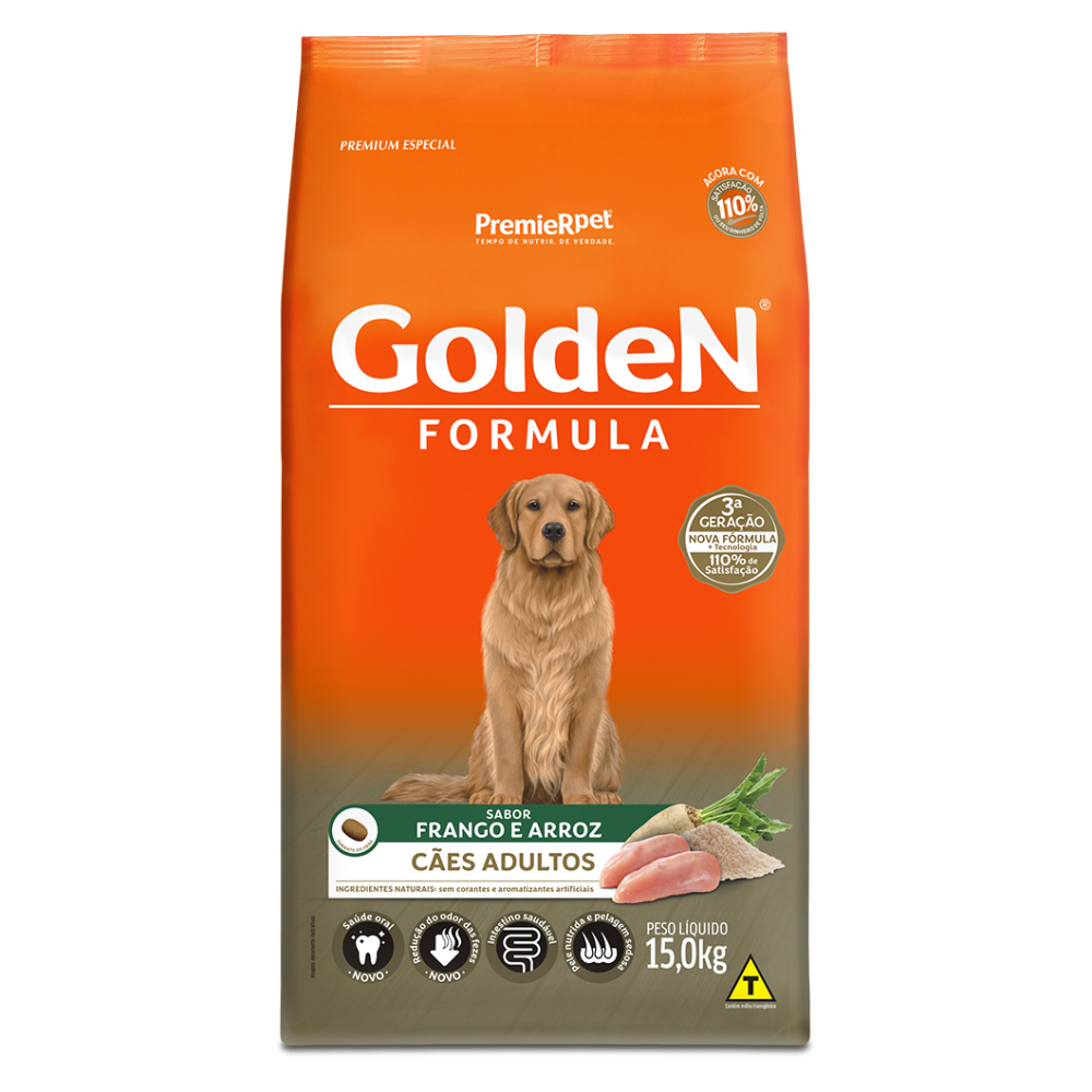 Ração Seca Golden Formula para Cachorros Adultos