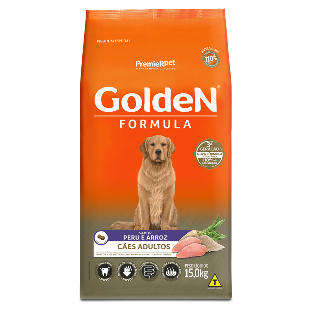 Ração Seca Golden Formula para Cachorros Adultos