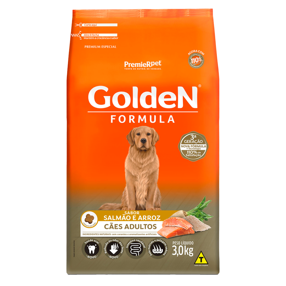 Ração Seca Golden Formula para Cachorros Adultos