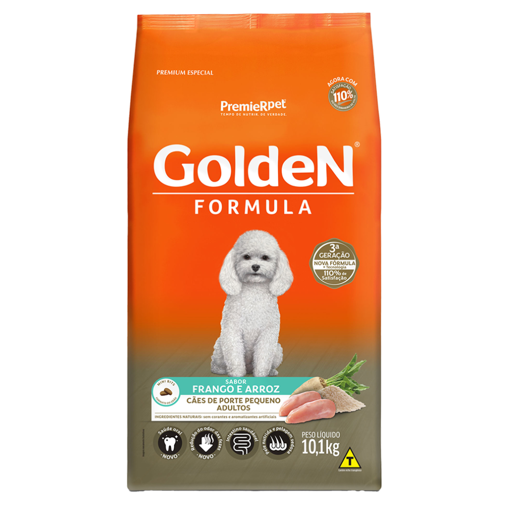 Ração Seca Golden para Cachorros Adultos de Porte Pequeno
