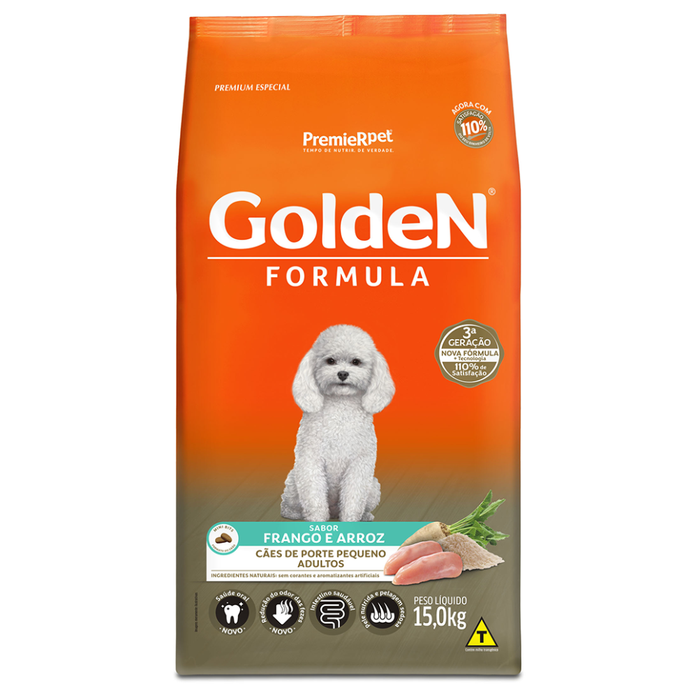 Ração Seca Golden para Cachorros Adultos de Porte Pequeno